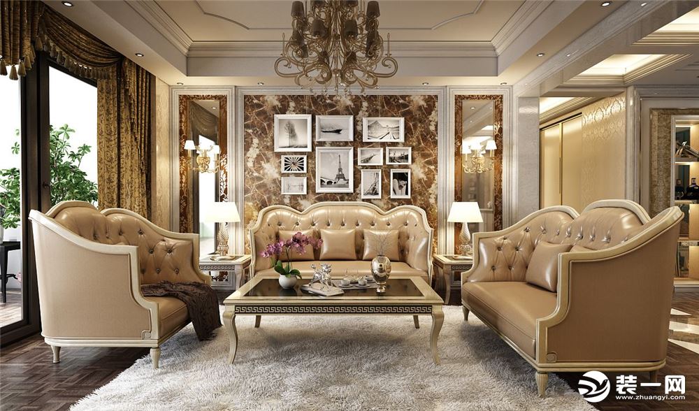 新古典家具客厅沙发装饰设计效果图片