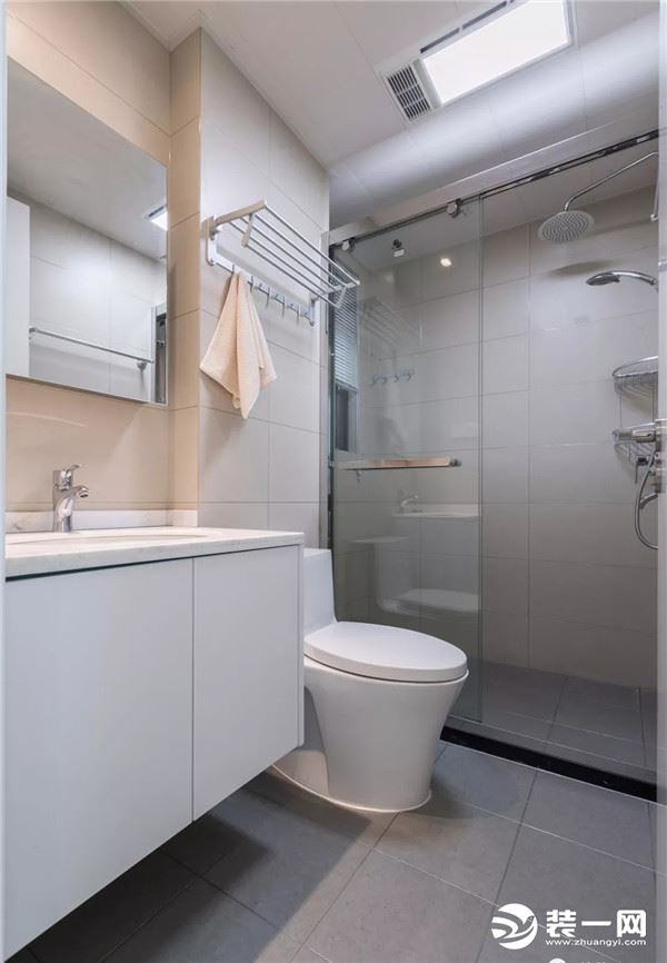 北欧风格89平三居室卫生间装修
