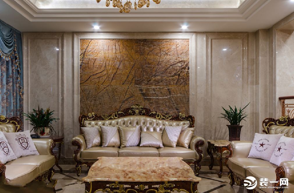 新古典别墅装修效果图展示客厅沙发装饰设计