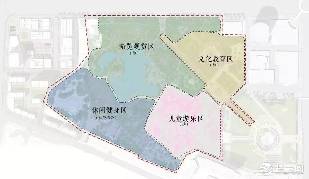 绵阳公园改造游览观赏区图