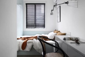 北欧风格小户型公寓次卧卧室装修效果图