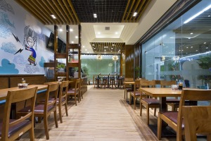 东南亚风格店面餐厅走廊效果图