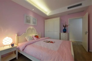 175平米三室两厅两卫现代简约风格女孩儿童房卧室装修实景图