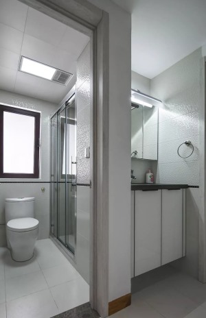 160平米四室两厅两卫现代简约风格浴室卫生间装修效果图