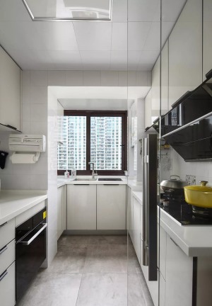 160平米四室兩廳兩衛現代簡約風格廚房裝修效果圖