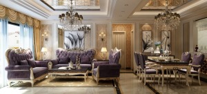 新古典家具客廳裝飾設計效果圖片