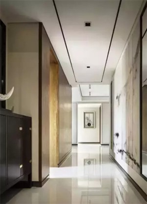 120平米中式风格三居室装修效果图玄关