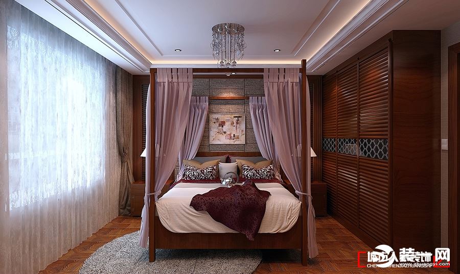 乌鲁木齐城市人家别墅设计二楼卧室效果图