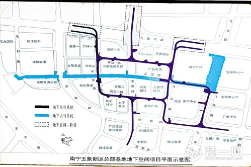 南宁五象新区最新消息地下空间项目地图