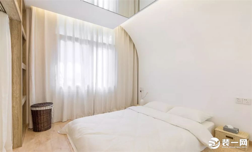 极简风格50平米小户型卧室装修效果图