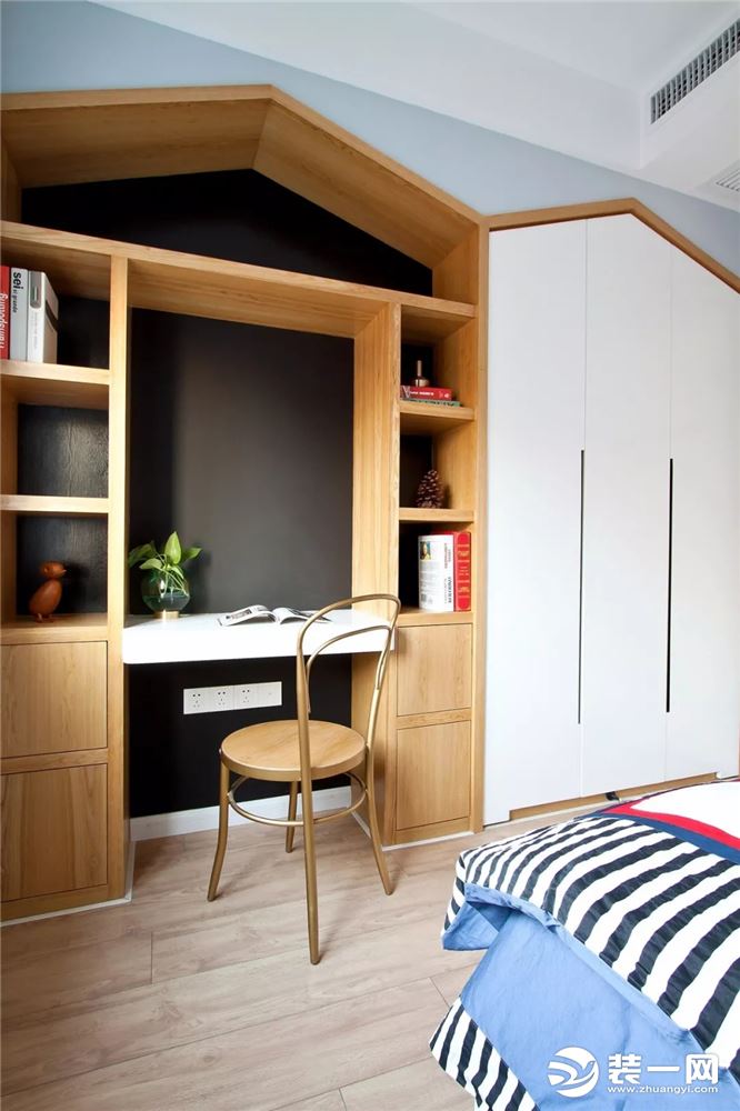 北欧风格80平米三居室卧室装修效果图