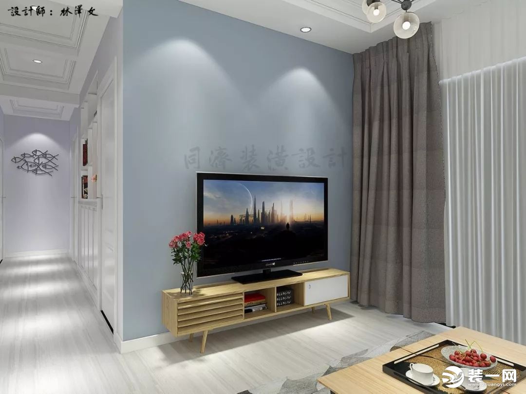 北欧风格电视背景墙装修案例
