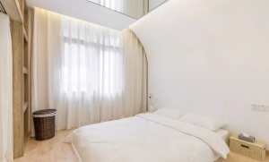 极简风格50平米小户型卧室装修效果图
