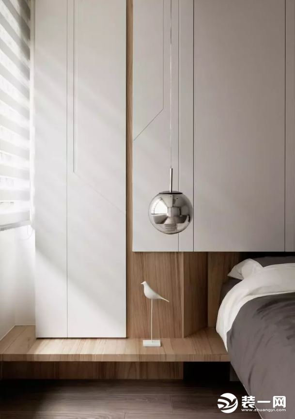136平米三居室现代风格卧室衣柜装修效果图