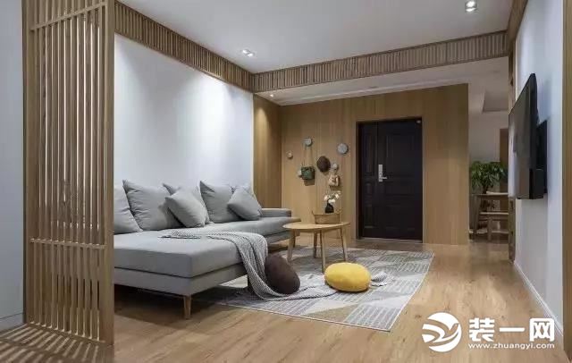 日式风格三居室装修效果图客厅沙发装饰