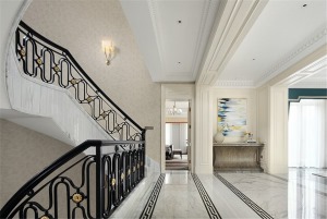 300平米新古典風格別墅樓梯裝修效果圖