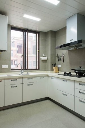 130平现代简约风格跃层厨房装修效果图