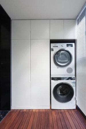 92平米二居室北欧风格阳台洗衣房装修效果图