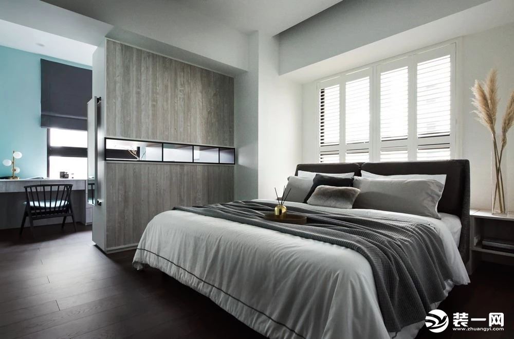 现代北欧风格120平米主卧卧室装修效果图