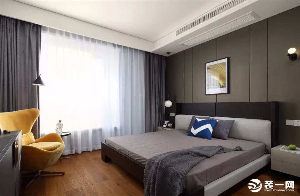 现代风格150平米四居室卧室装修效果图