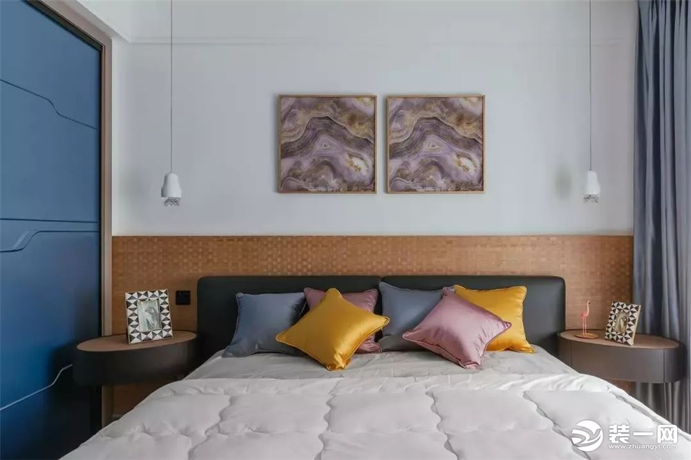 北欧风格90平米两居室卧室装修效果图