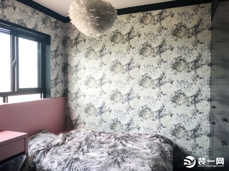 小资北欧风格粉蓝白系列搭配次卧卧室装修效果图