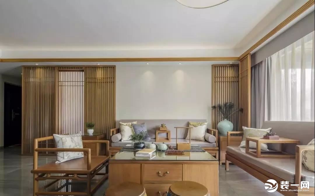 170平米中式风格装修案例客厅沙发设计效果图