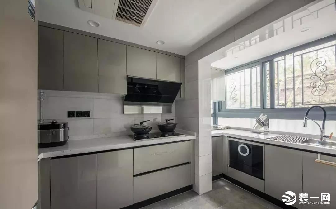 170平米中式风格装修案例厨房装修设计效果图