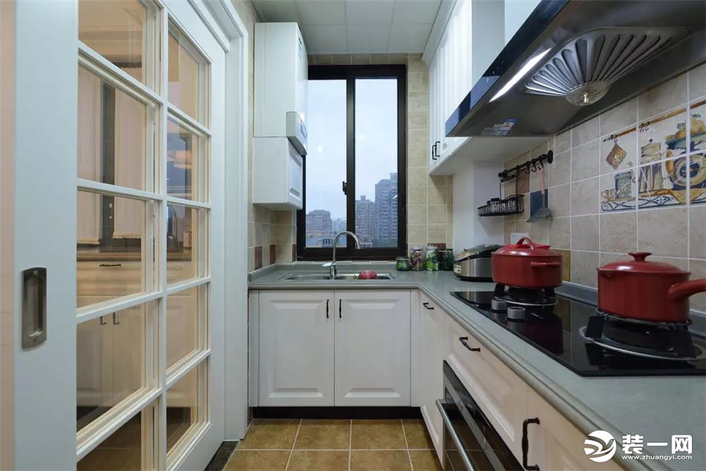 100平米二室二厅美式风格厨房装修效果图