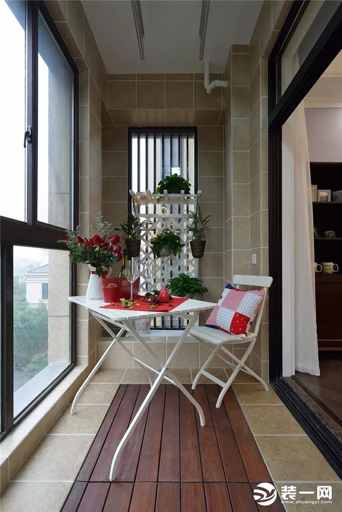 100平米二室二厅美式风格浴室阳台装修效果图