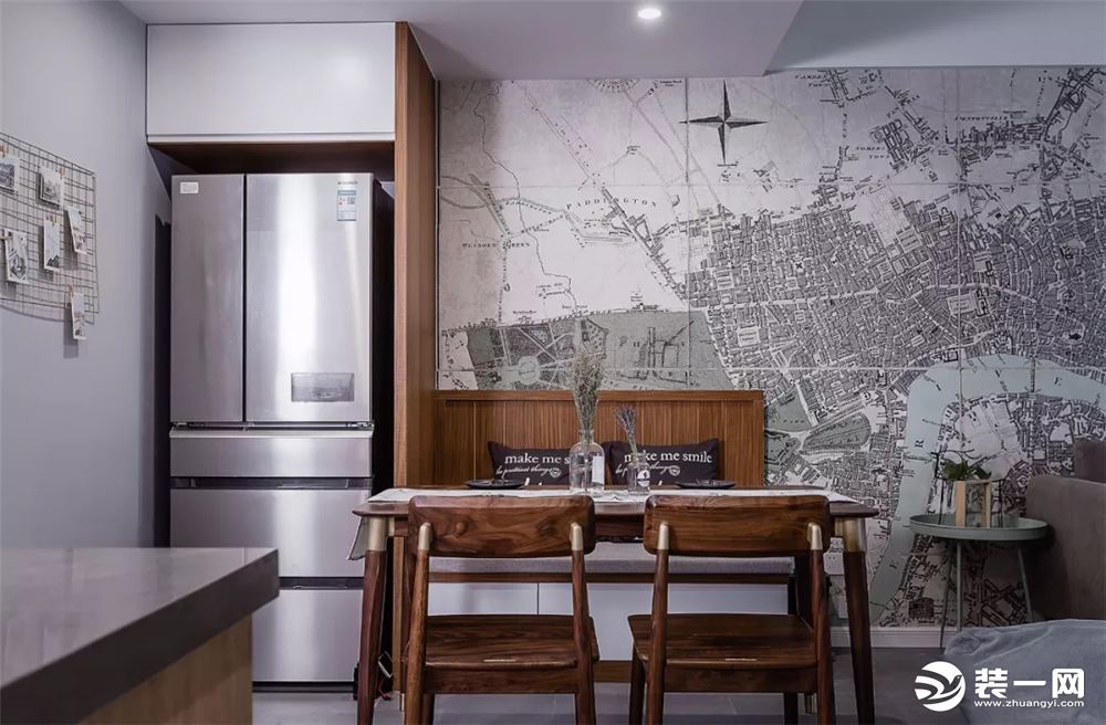 北欧风格90平米三居室餐厅装修效果图