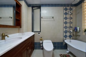 186平米四室两厅美式风格浴室卫生间装修效果图