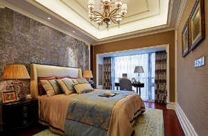 160平米四居室奢华欧式风格次卧卧室装修设计图