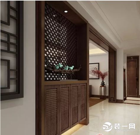 新中式风格家装屏风设计案例