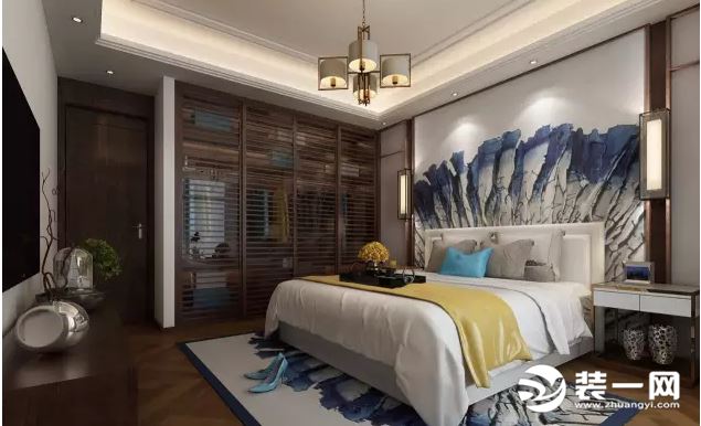新中式风格家装卧室设计案例