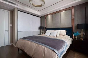 140平复式轻奢美式风卧室装修效果图