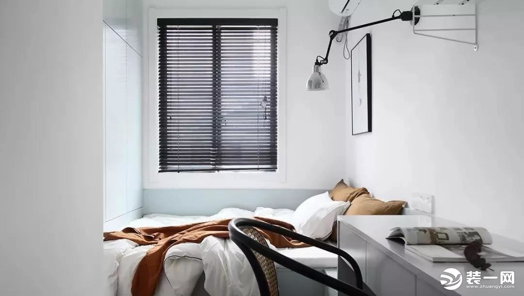 小户型70平米北欧风格两居室次卧卧室装修图片