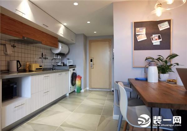 北欧风格47平米loft厨房装修图片