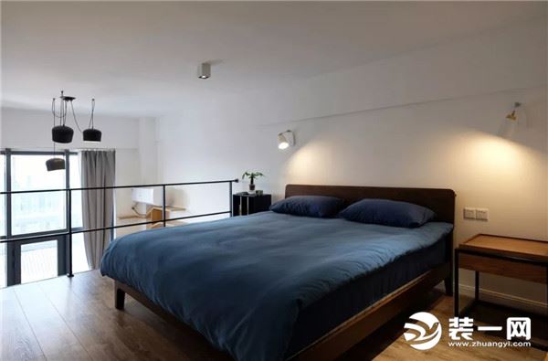 北欧风格47平米loft卧室装修图片