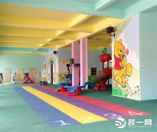 幼儿园塑胶地板实景图