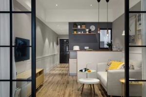 北欧风格45平米小户型单身公寓装修效果图