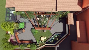 2019最新楼顶花园新中式风格设计实景图