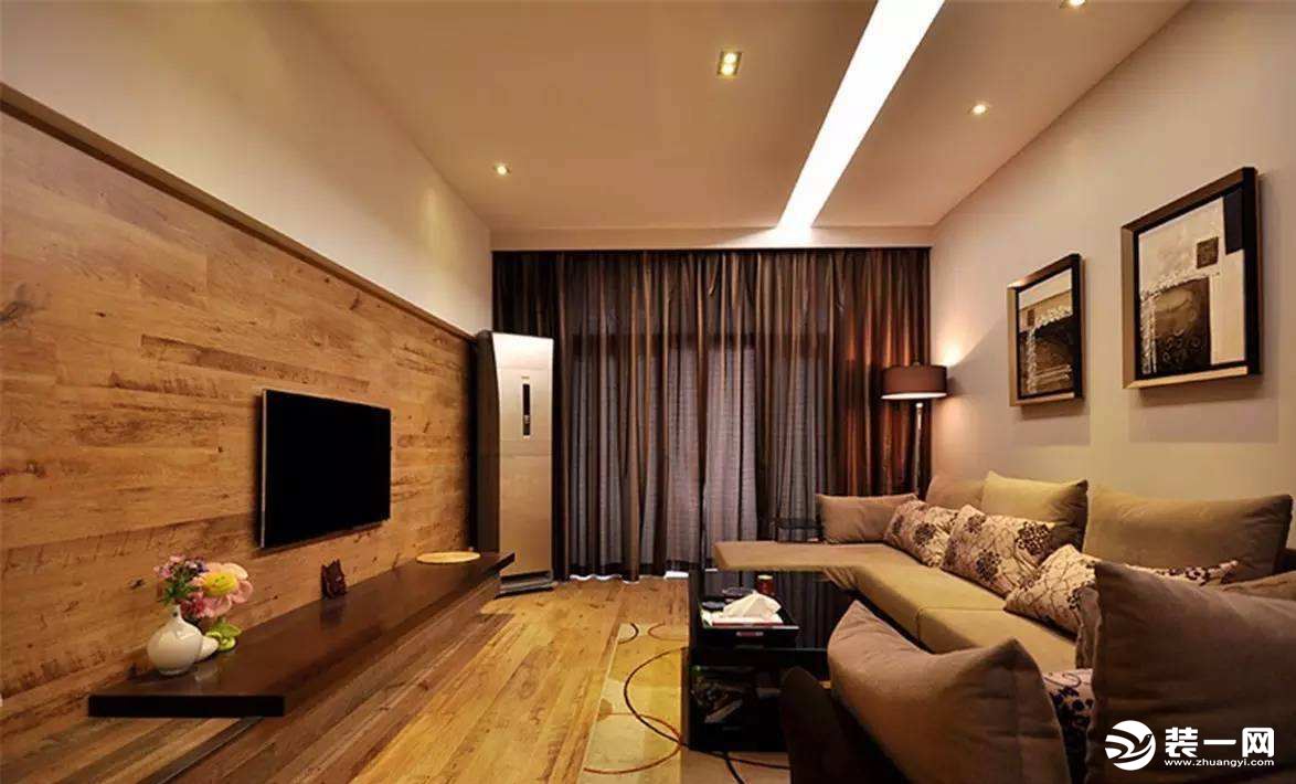 木地板电视墙图片展示原木地板电视墙造型