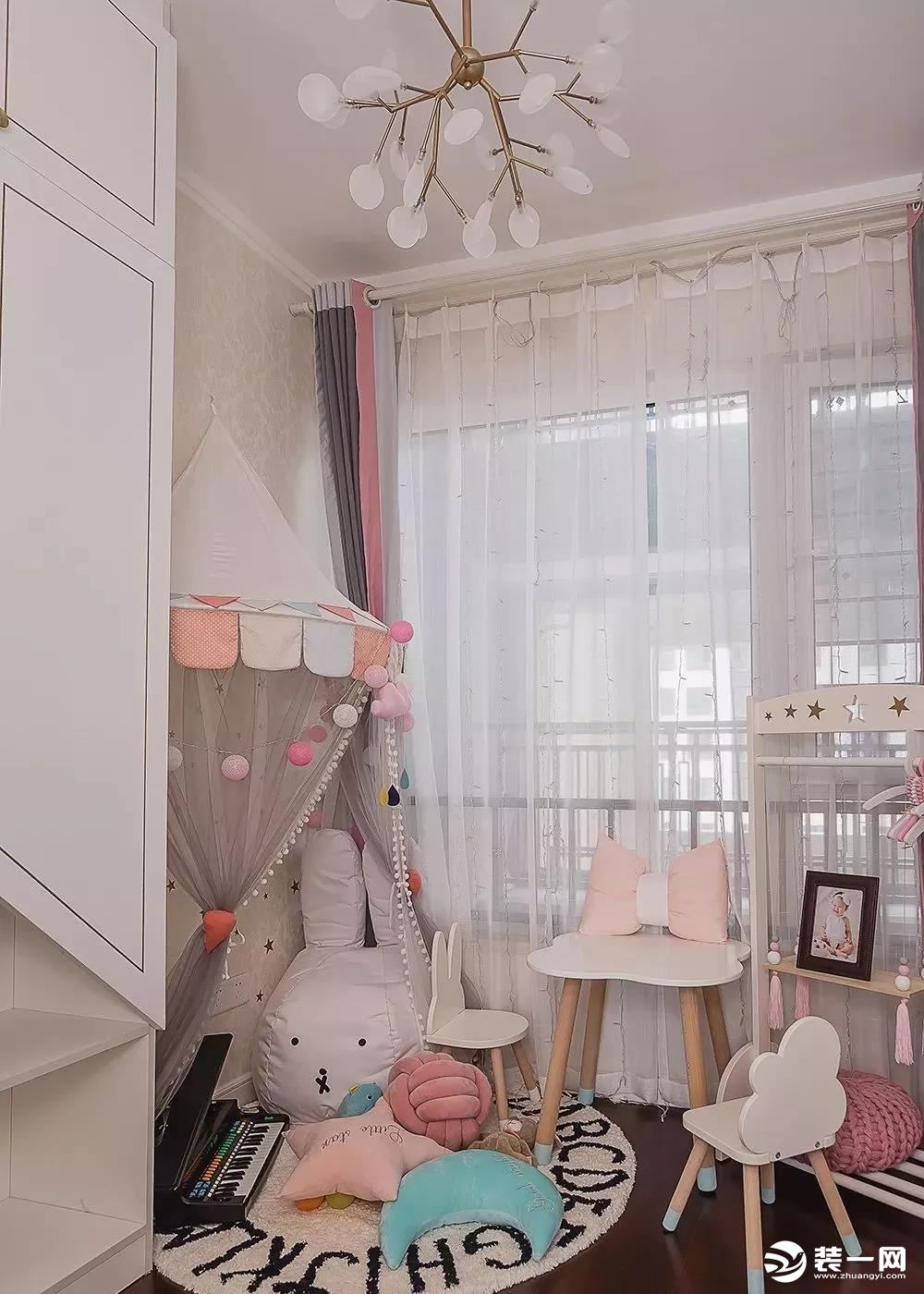 89平米两居室现代轻奢儿童房装修效果图