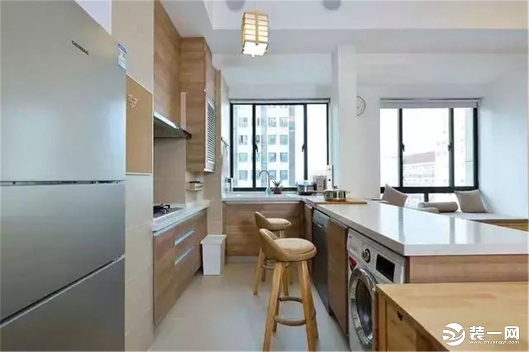 70平loft日式单身公寓厨房装修效果图