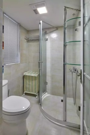 90平米三居室北欧风浴室卫生间装修效果图