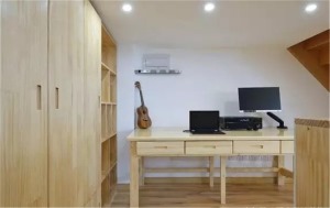 70平loft日式单身公寓书房装修效果图