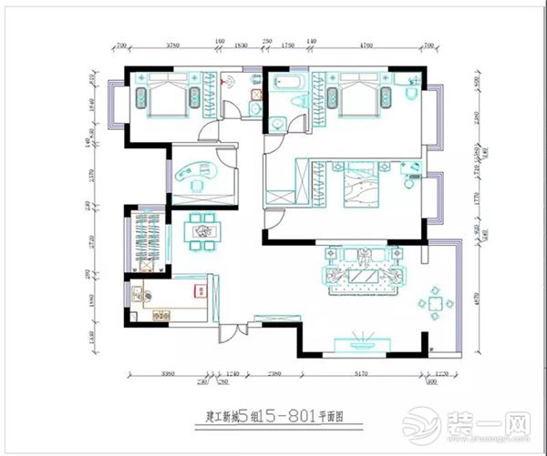 建工新城160平米户型图