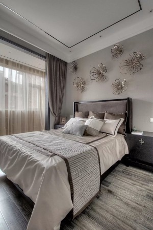 190平米大户型卧室现代风格装修效果图
