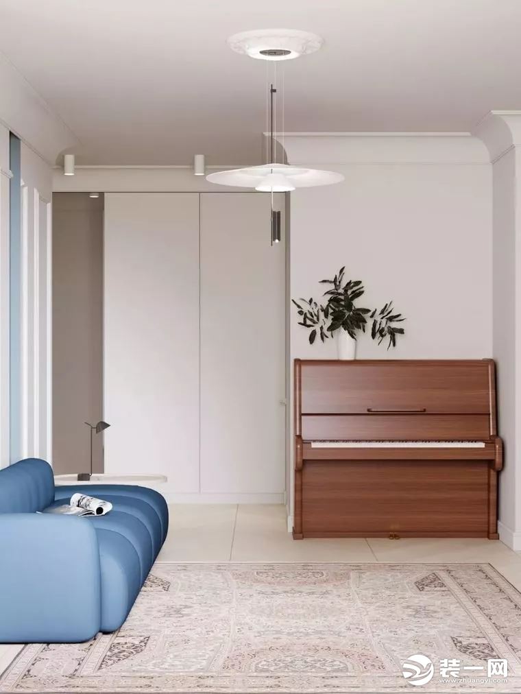 70平极简公寓客厅装修效果图